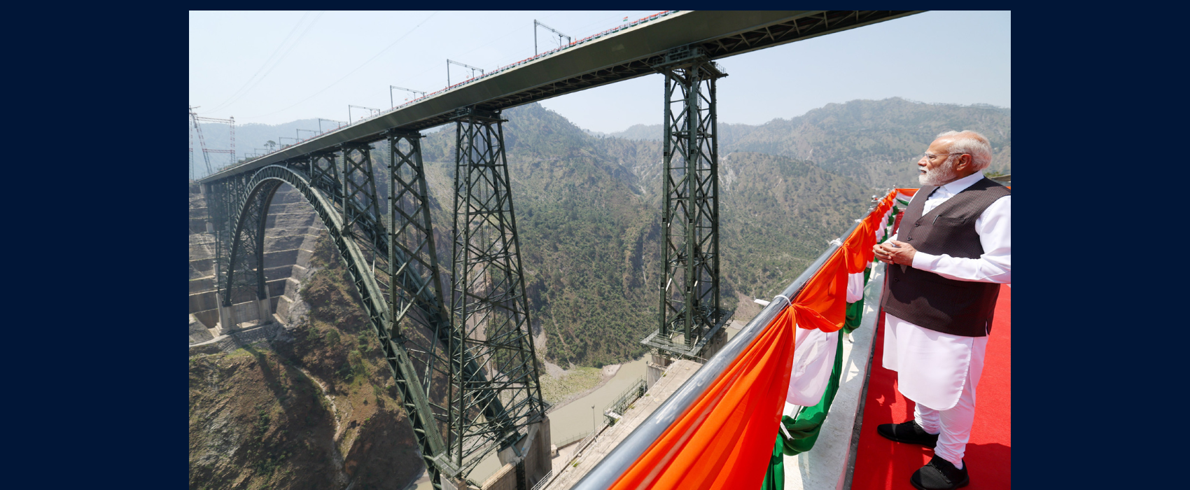 Prime Minister Shri Narendra Modi inaugurated the World's Highest Bridge over Chenab River