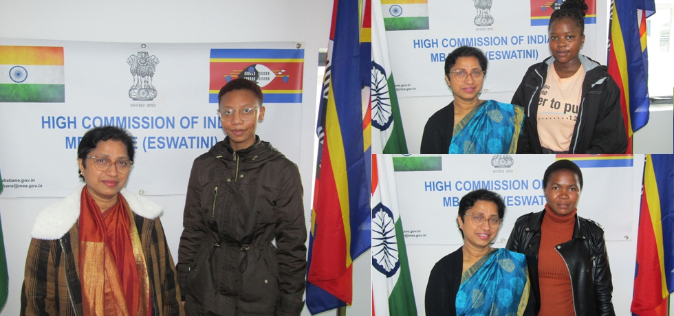  ICCR scholars from Kingdom of Eswatini for Academic Year 2022-23