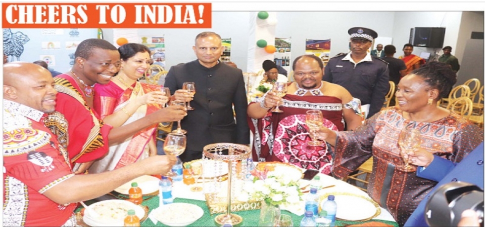 Toast with His Royal Highness Prince Sicalo at Republic Day 2024 Reception
