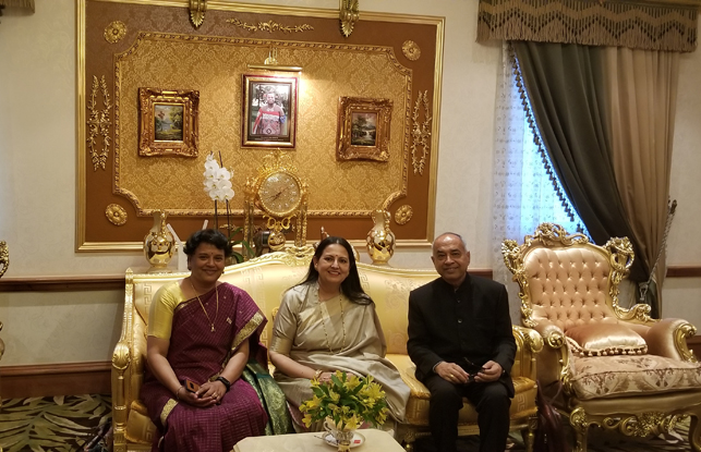 Presentation of Credentials to His Majesty the King of Eswatini today by the High Commissioner Radha Venkataraman
