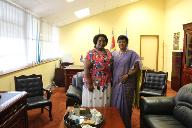 Presentation of Credentials to His Majesty the King of Eswatini today by the High Commissioner Radha Venkataraman