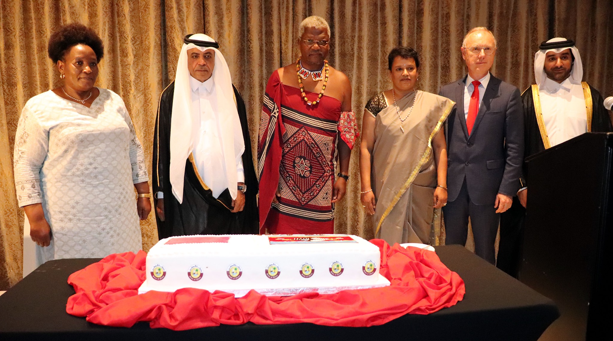 High Commissioner joins Embassy of Qatar in Mbabane for its National Day celebrations