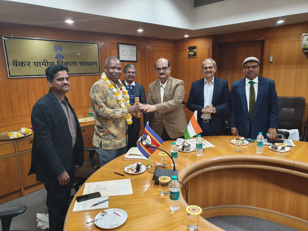 Prince Hlangusemphi Dlamini, representative of His Majesty King Mswati III visits BIRD, Lucknow and projects of NABARD
